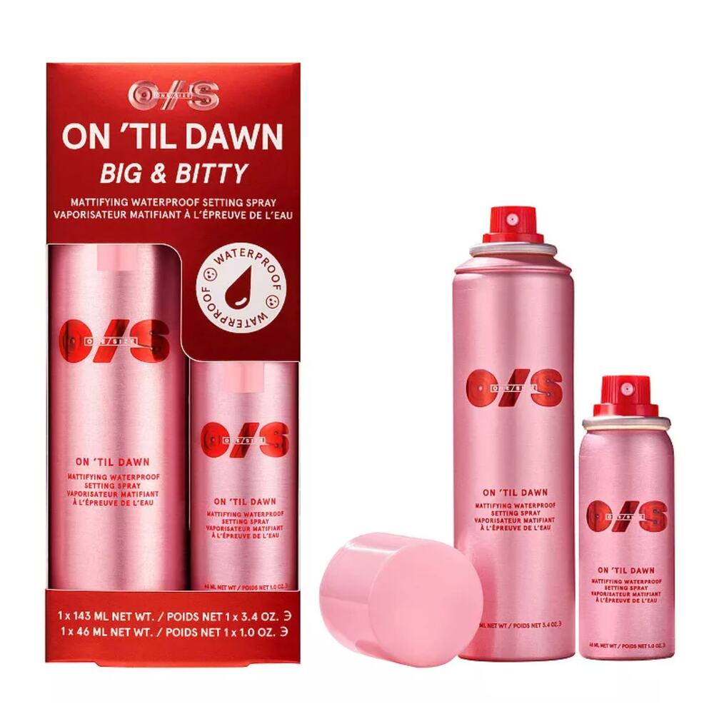 One Size On Til Dawn Mattifying Waterproof Setting Spray Big Bitty Duo NEW - Picture 6 of 6